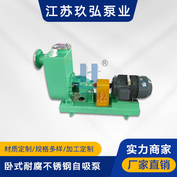 ZH卧式耐腐蚀不锈钢自吸泵(图1)