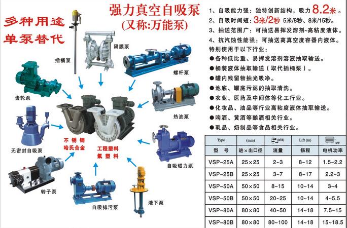VSP不锈钢强力真空自吸泵(图1)